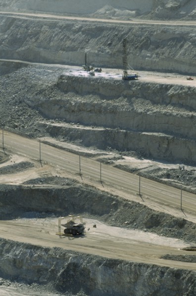 NAMIBIA, Namib Desert, Rossing Village, Open cast Uranium mine. Largest in the world.
