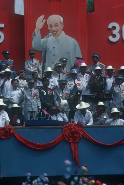 VIETNAM, Ho Chi Minh City, Liberation of Saigon 10th Anniversary celebration.  Generals gathered in