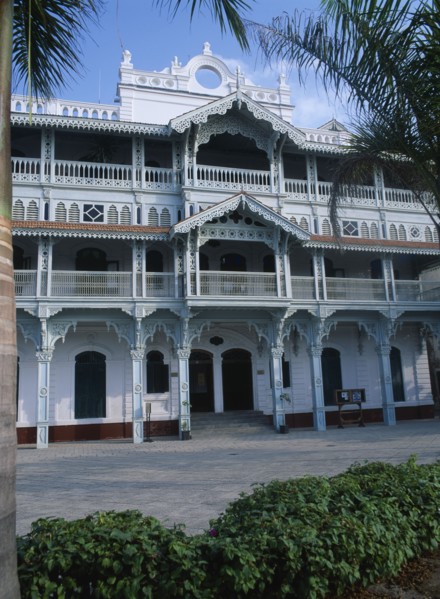 TANZANIA, Zanzibar Island, Zanzibar, "Stone Town. The Old Dispensary, four storey building with