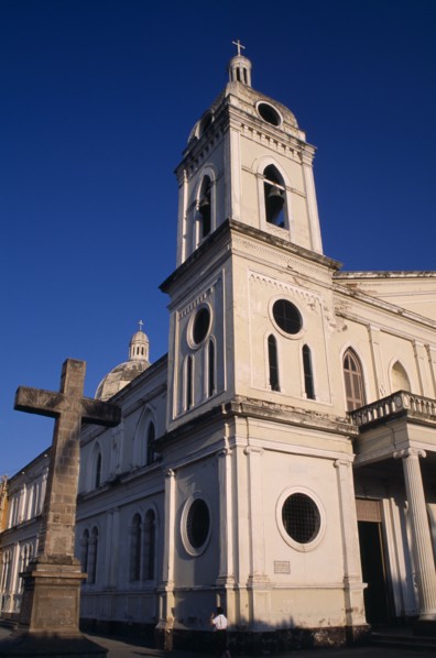 NICARAGUA, Granada, "Iglesia de La Merced, dating from 1781. External view of the bell tower with