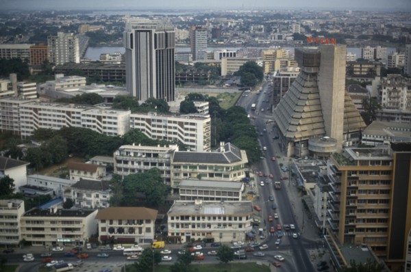 IVORY COAST, Abidjan, View over the modern capital city