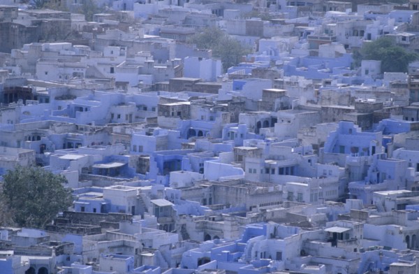INDIA, Rajasthan, Jodhpur, The Blue city.