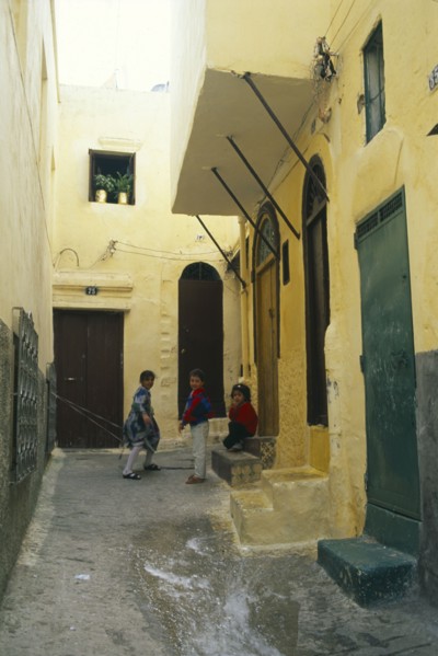 MOROCCO, Tangier, Children in the medina