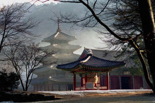 SOUTH KOREA, Songnisan National Park, Popchusa, View of the Temple that dates from 553AD