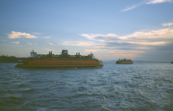 USA, New York, Manhattan, Staten Island ferrry