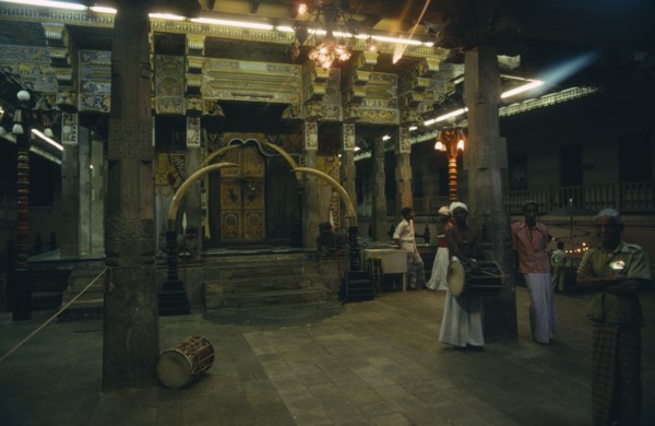 SRI LANKA, Kandy, Temple of the Tooth interior