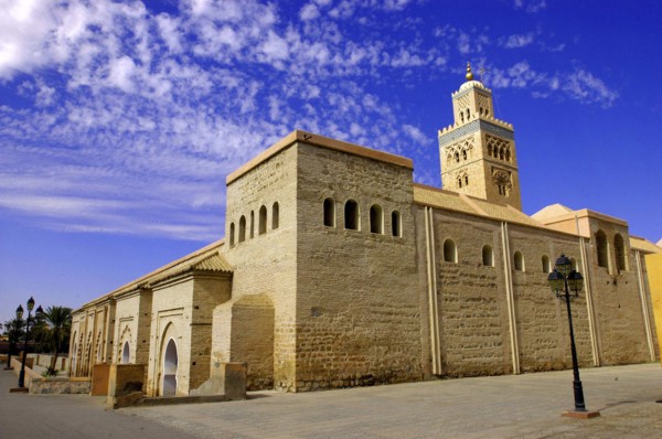 MOROCCO, Marrakech, Koutoubia Mosque exterior and minaret
