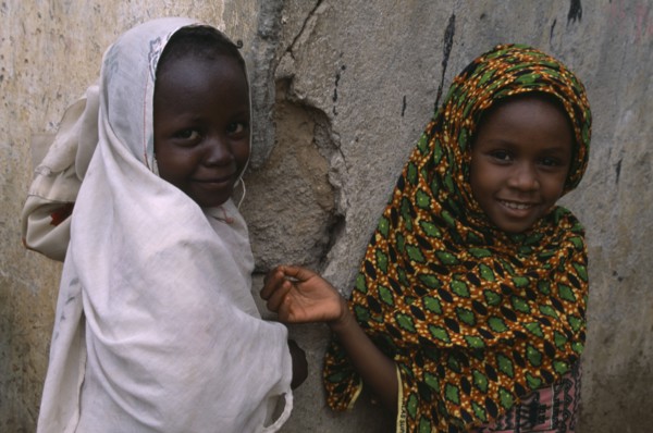 NIGERIA, Kano, Two young girls