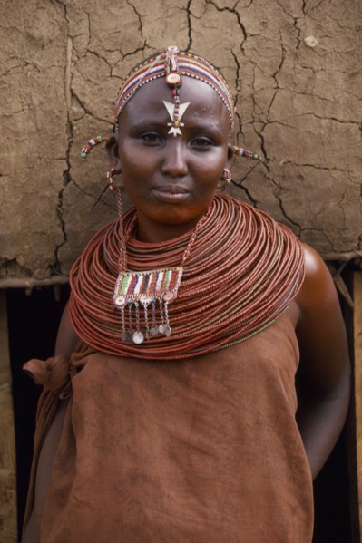KENYA, Tribal People, Samburu woman