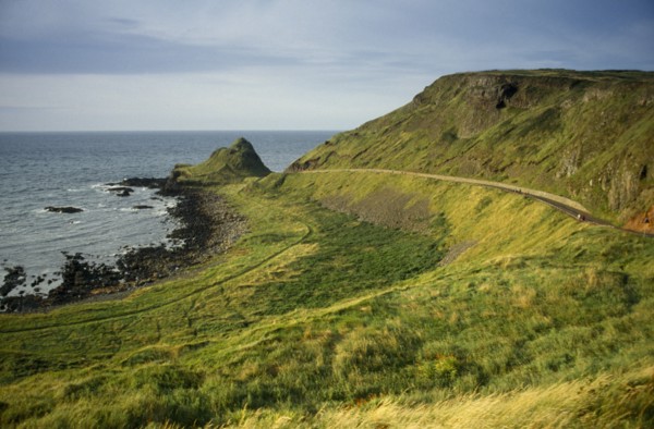 N. IRELAND, County Antrim, Coastline, Coastal landscape