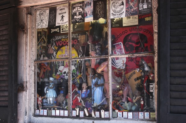 USA, Louisiana, New Orleans, French Quarter. Voodoo window display