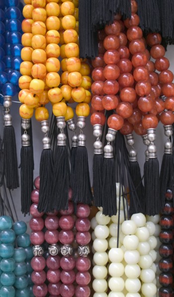 GREECE, Athens, Worry beads for sale in Plaka.