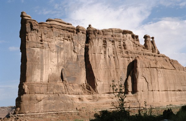 USA, Utah, Arches National Park, The Tower of Babel rock formation