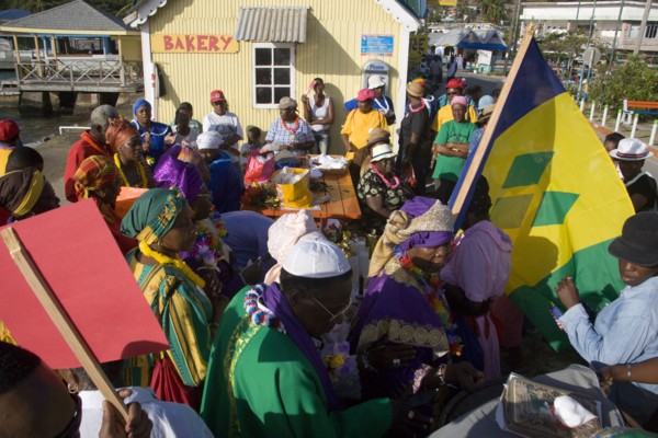 WEST INDIES, St Vincent & The Grenadines, Union Island, The Baptist congregation in Clifton at