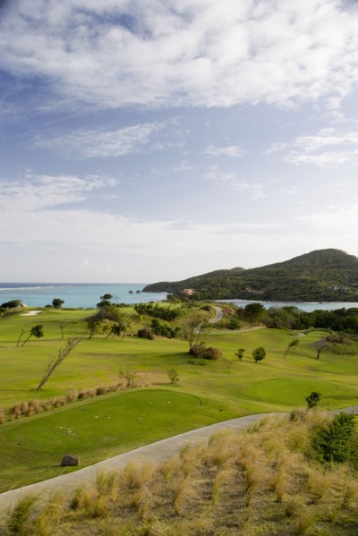 WEST INDIES, St Vincent & The Grenadines, Canouan, Raffles Resort showing part of the Trump