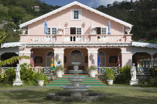 WEST INDIES, St Vincent & The Grenadines, Bequia, "The restored Plantation House Resort in Port