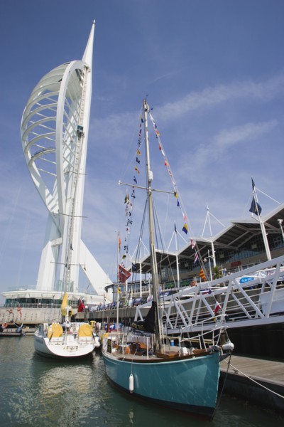 ENGLAND, Hampshire, Portsmouth, The Spinnaker Tower the tallest public viewing platforn in the UK