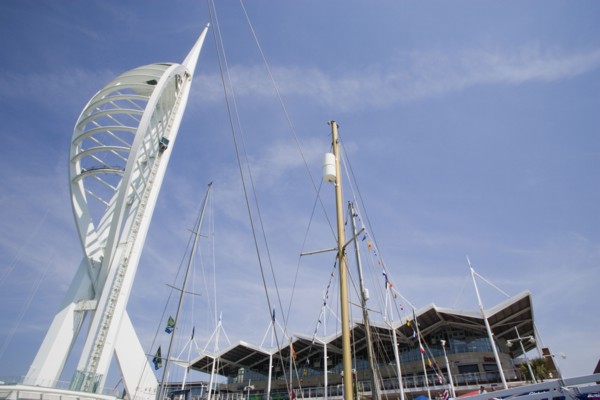 ENGLAND, Hampshire, Portsmouth, The Spinnaker Tower the tallest public viewing platforn in the UK