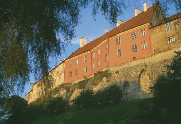ESTONIA, Tallinn, "Toompea Castle seat of the Parliament of the Republic of Estonia, the Riigkogu."