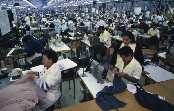 SOUTH AFRICA, Western Cape, Cape Town, Workers on factory floor of the Epping Industries Florida