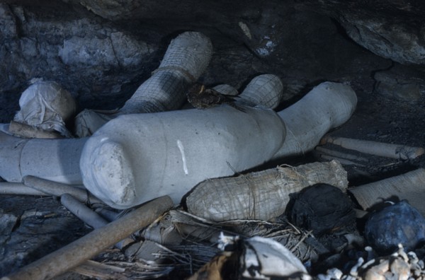COLOMBIA, Sierra de Perija, Yuko - Motilon, "Ritual burial cave in forested hills behind village
