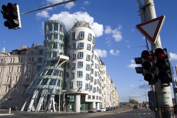 CZECH REPUBLIC, Bohemia, Prague, "The Rasin Building in the New Town locally known as ""Ginger and