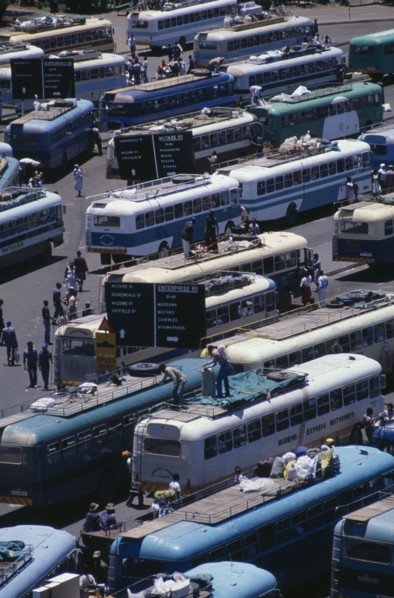 ZIMBABWE, Harare, Mbare central bus depot.
