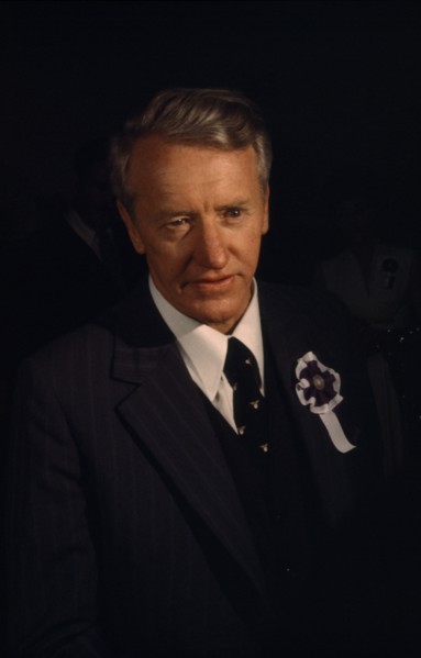 ZIMBABWE, People, Portrait of former Prime Minister of Zimbabwe Ian Smith who caused outrage by