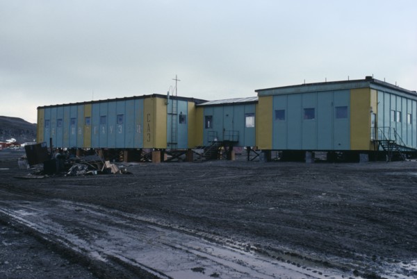 ANTARCTICA, King George Island, Russian Bellingshausen Station buildings