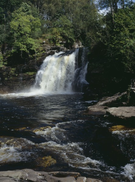 SCOTLAND, Central , Stirling, "The Falls of Falloch, the river runs South into Loch Lomond, South
