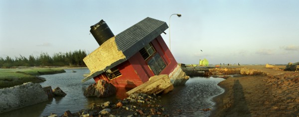 INDIA, Tamil Nadu, Nagapattinam, Government office destroyed by the Indian Ocean Tsunami of 26th