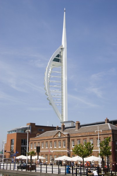 ENGLAND, Hampshire, Portsmouth, The Spinnaker Tower the tallest public viewing platforn in the UK