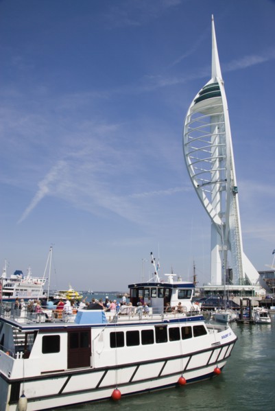 ENGLAND, Hampshire, Portsmouth, The Spinnaker Tower the tallest public viewing platforn in the UK