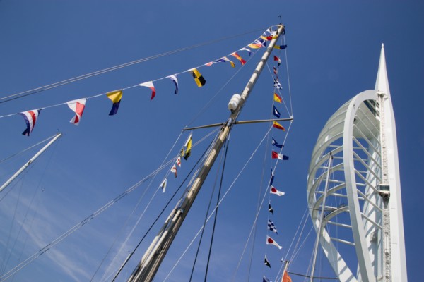 ENGLAND, Hampshire, Portsmouth, The Spinnaker Tower the tallest public viewing platforn in the UK