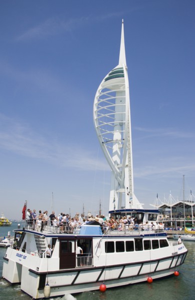 ENGLAND, Hampshire, Portsmouth, The Spinnaker Tower the tallest public viewing platforn in the UK