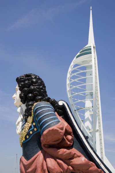 ENGLAND, Hampshire, Portsmouth, The Spinnaker Tower the tallest public viewing platforn in the UK