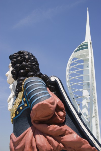 ENGLAND, Hampshire, Portsmouth, The Spinnaker Tower the tallest public viewing platforn in the UK