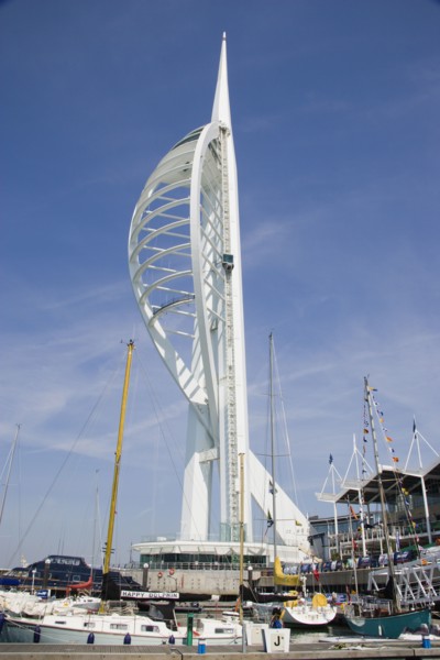 ENGLAND, Hampshire, Portsmouth, The Spinnaker Tower the tallest public viewing platforn in the UK