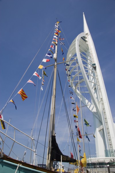 ENGLAND, Hampshire, Portsmouth, The Spinnaker Tower the tallest public viewing platforn in the UK