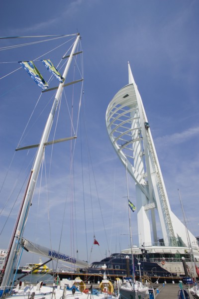 ENGLAND, Hampshire, Portsmouth, The Spinnaker Tower the tallest public viewing platforn in the UK