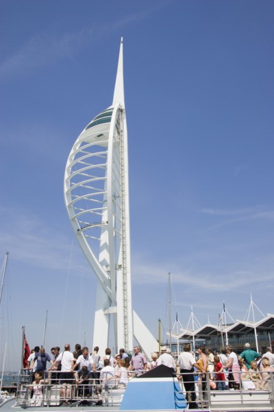ENGLAND, Hampshire, Portsmouth, The Spinnaker Tower the tallest public viewing platforn in the UK