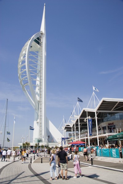 ENGLAND, Hampshire, Portsmouth, The Spinnaker Tower the tallest public viewing platforn in the UK