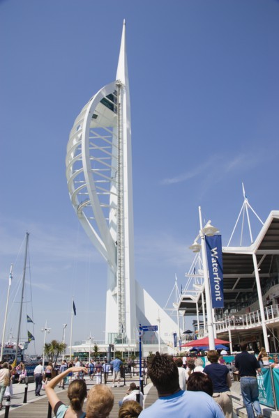 ENGLAND, Hampshire, Portsmouth, The Spinnaker Tower the tallest public viewing platforn in the UK
