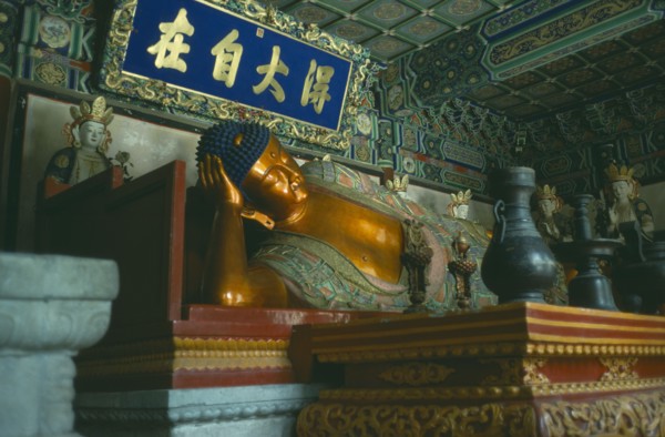 CHINA, Hebei, Beijing, Sleeping Buddha of Western Hills.