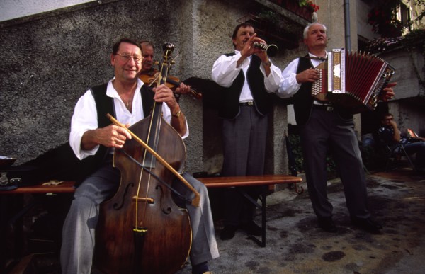 CROATIA, Istria, Buzet, "Buzet Subotina festival/musicians