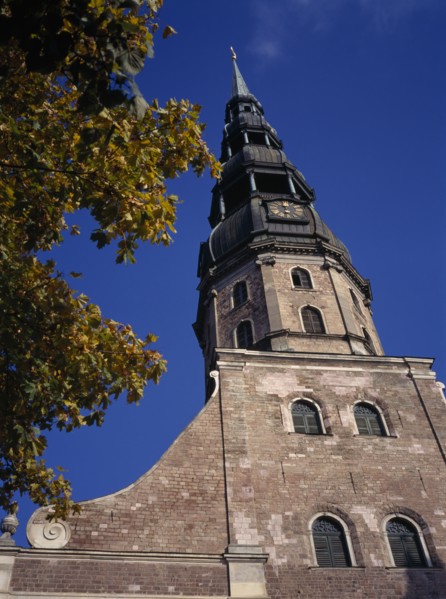 SPAIN, Castilla-La Mancha, Toledo, Part view of cathedral exterior.