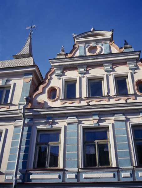 ESTONIA, Tallinn, Uus Street.  Old Town building facades.