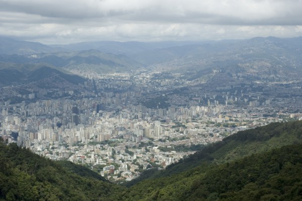 VENEZUELA, Caracas, View over city from the Avila mountain.