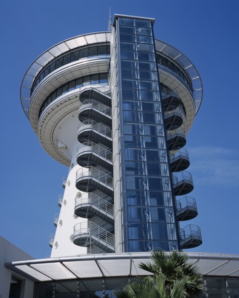 FRANCE, Languedoc Roussillon, Hérault, "Palavas Les Flots.  Le Phare de la Méditerranée. Exterior