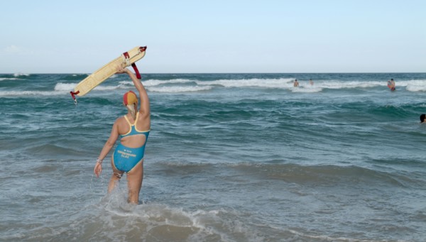 Australia, Queensland, The Gold Coast, Lifeguard Working Christmas Day - Surfers Paradise